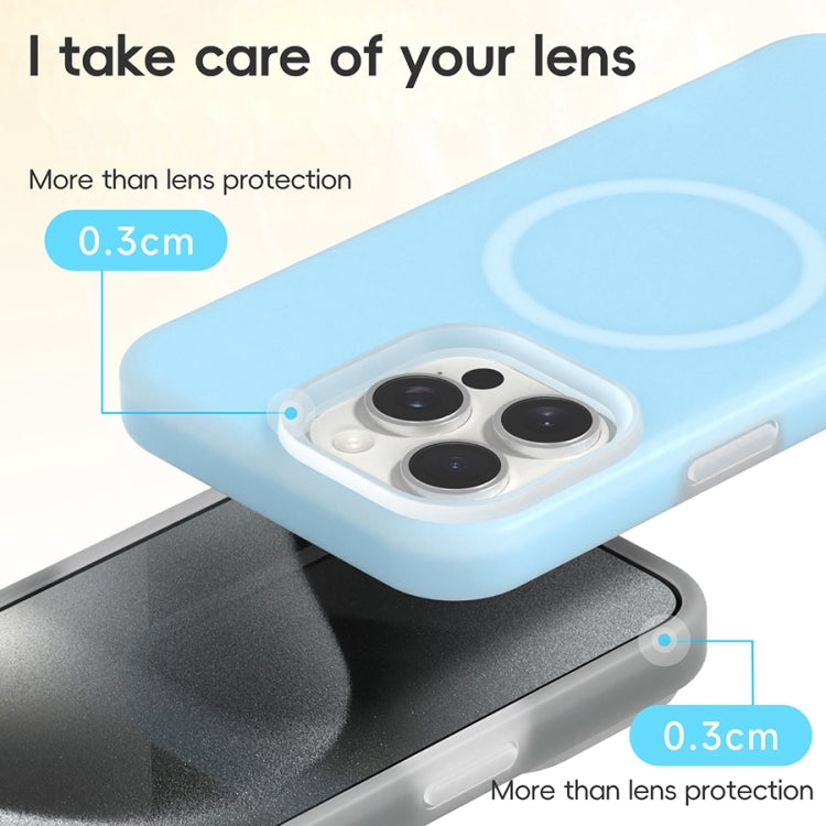 For iPhone 16 Pro Jelly Liquid Silicone MagSafe Magnetic Phone Case(Yellow)