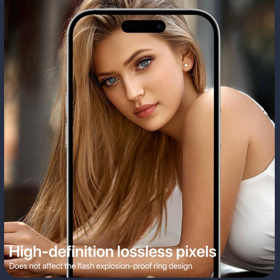 For iPhone 16 Pro / 16 Pro Max HD Lens Protective Film without Diamond(Rose Red)
