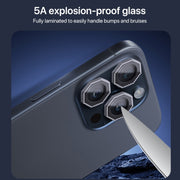 For iPhone 16 Pro / 16 Pro Max HD Lens Protective Film with Diamond(Rose Red)