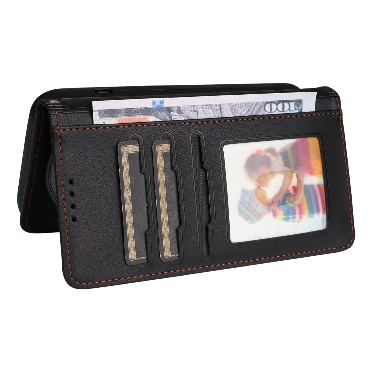 For Honor Magic6 Lite 5G BETOPNICE BN-005 2 in 1 Detachable Imitate Genuine Leather Phone Case(Black)