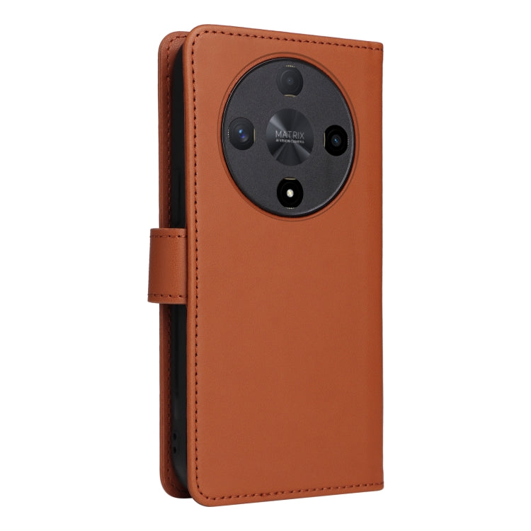 For Honor Magic6 Lite 5G BETOPNICE BN-005 2 in 1 Detachable Imitate Genuine Leather Phone Case(Brown)