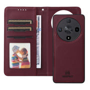 For Honor Magic6 Lite 5G BETOPNICE BN-005 2 in 1 Detachable Imitate Genuine Leather Phone Case(Wine Red)