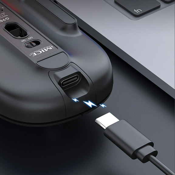 iMICE G901 Bluetooth Dual Mode 7-Button Silent Wireless Gaming Mouse(Black)