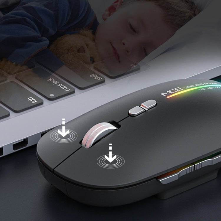 iMICE G901 Bluetooth Dual Mode 7-Button Silent Wireless Gaming Mouse(White)