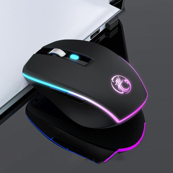 iMICE G903 2.4G Single Mode 6-key Silent Wireless Gaming Mouse(Black)