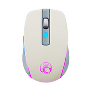 iMICE G903 2.4G Single Mode 6-key Silent Wireless Gaming Mouse(Beige)