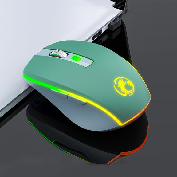 iMICE G903 2.4G Single Mode 6-key Silent Wireless Gaming Mouse(Green)