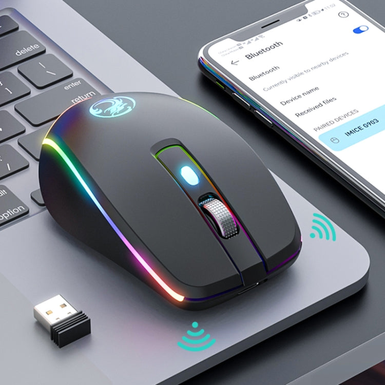 iMICE G903 2.4G Single Mode 6-key Silent Wireless Gaming Mouse(Pink)