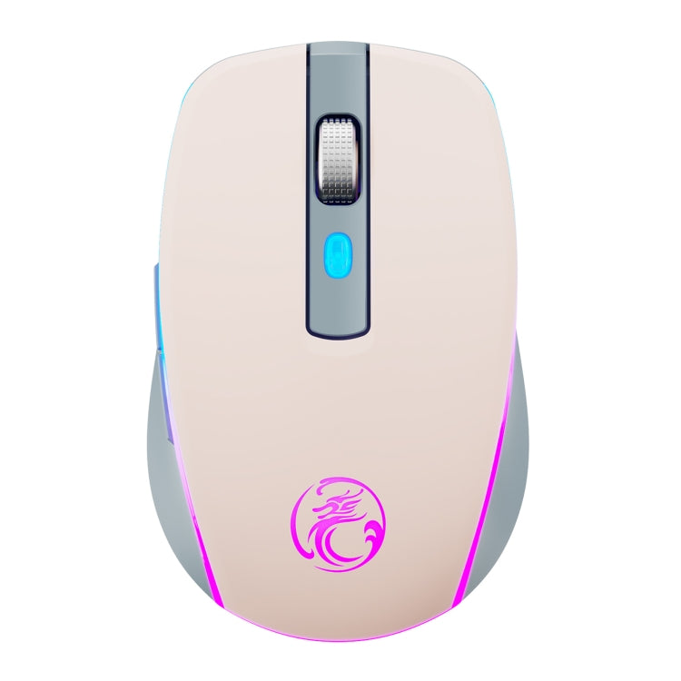 iMICE G903 Bluetooth Dual Mode 6-key Silent Wireless Gaming Mouse(Pink)