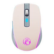 iMICE G903 Bluetooth Dual Mode 6-key Silent Wireless Gaming Mouse(Pink)