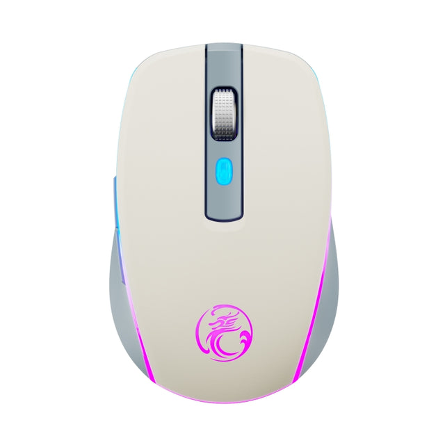 iMICE G903 Bluetooth Dual Mode 6-key Silent Wireless Gaming Mouse(Beige)