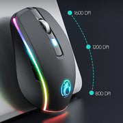 iMICE G903 Bluetooth Dual Mode 6-key Silent Wireless Gaming Mouse(Pink)
