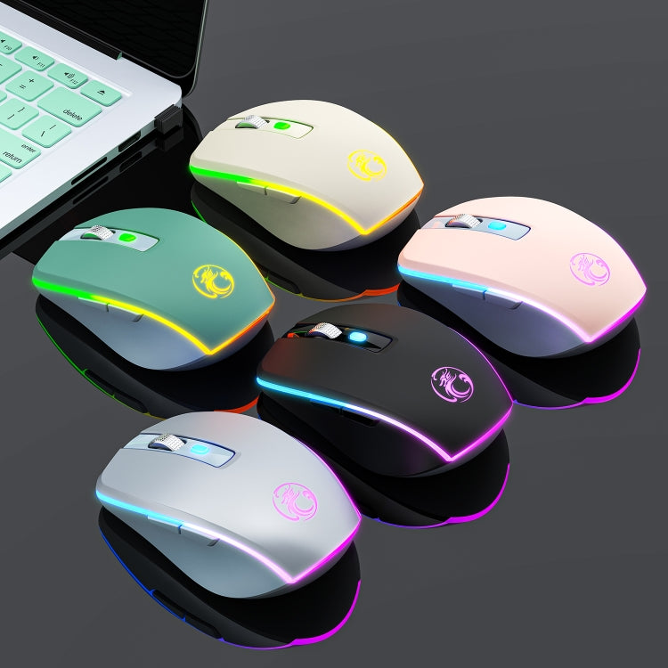 iMICE G903 Bluetooth Dual Mode 6-key Silent Wireless Gaming Mouse(Pink)