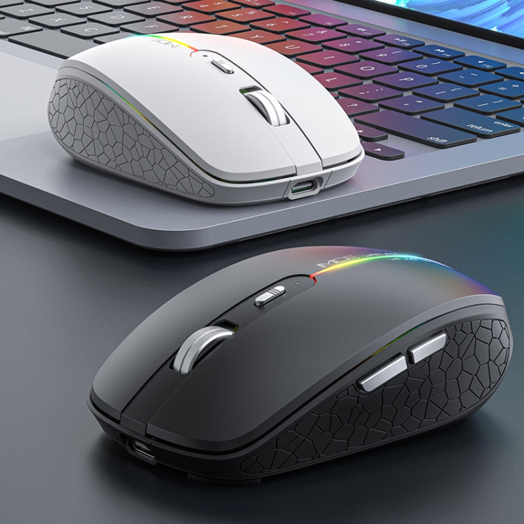 iMICE G904 Dual Mode 6-Key Silent Wireless Gaming Mouse(White)
