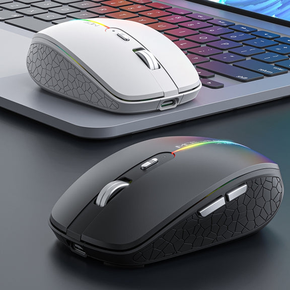 iMICE G904 Dual Mode 6-Key Silent Wireless Gaming Mouse(White)
