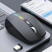 iMICE G904 Dual Mode 6-Key Silent Wireless Gaming Mouse(Black)