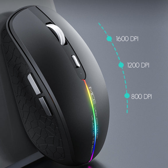 iMICE G904 Dual Mode 6-Key Silent Wireless Gaming Mouse(White)