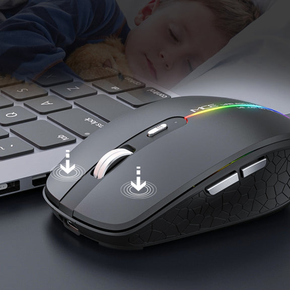 iMICE G904 Dual Mode 6-Key Silent Wireless Gaming Mouse(Black)