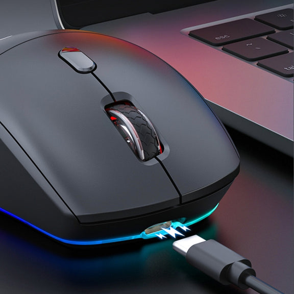 iMICE G905 Bluetooth Dual Mode 6-Key Silent Wireless Gaming Mouse(Black)