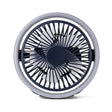 N601 180 Degree Rotating Type-C Desktop Fan with LED Ambience Light(Blue) - Electric Fans by PMC TechLife | Online Shopping South Africa | PMC TechLife | Buy Now Pay Later Mobicred