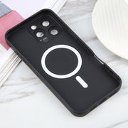 For iPhone 16 Pro Max Liquid TPU Silicone Solid Color MagSafe Phone Case(Black)