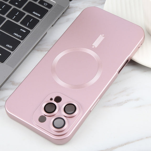 For iPhone 16 Pro Liquid TPU Silicone Solid Color MagSafe Phone Case(Rose Gold)