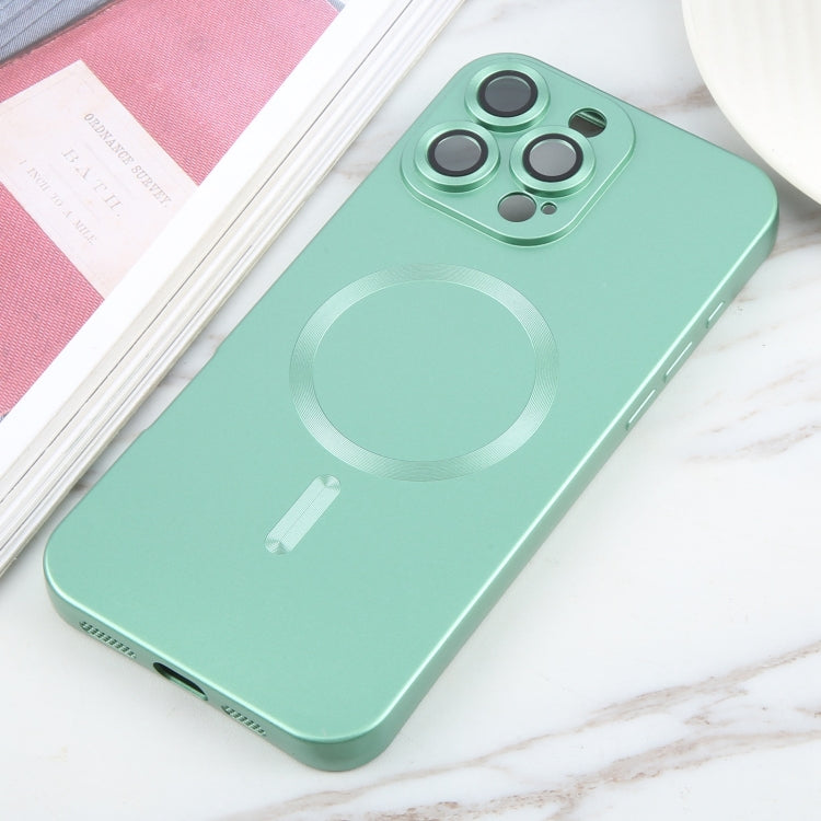 For iPhone 16 Pro Liquid TPU Silicone Solid Color MagSafe Phone Case(Green)