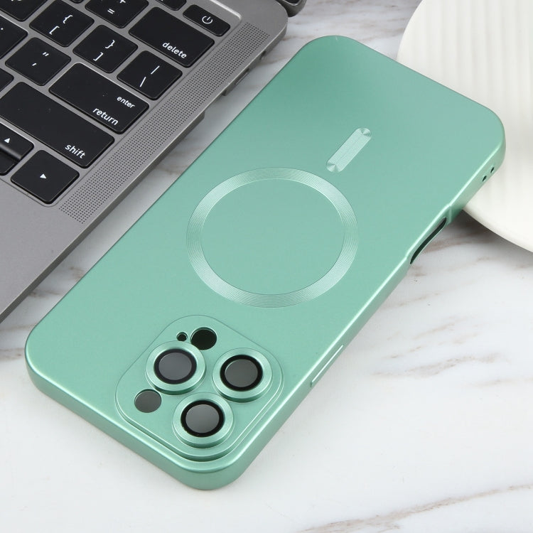 For iPhone 16 Pro Liquid TPU Silicone Solid Color MagSafe Phone Case(Green)