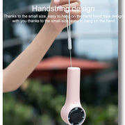 N606 Pro HD Digital Display Mini Handheld Fan(Pink)