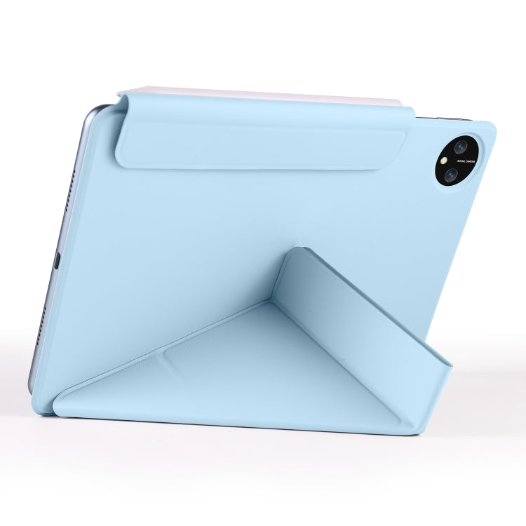 For Huawei MatePad Pro 11 2024 / 2022 Fixed Buckle Magnetic Deformation Leather Tablet Case(Ice Blue)