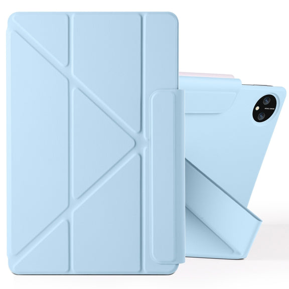 For Huawei MatePad Pro 11 2024 / 2022 Fixed Buckle Magnetic Deformation Leather Tablet Case(Ice Blue)