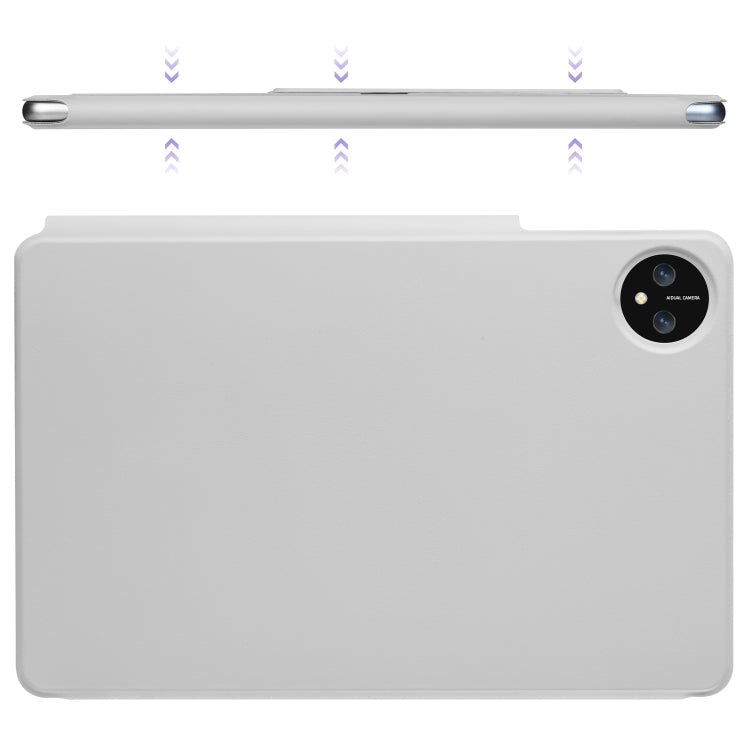 For Huawei MatePad Pro 11 2024 / 2022 Fixed Buckle Magnetic Deformation Leather Tablet Case(Grey)