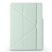For Huawei MatePad 11.5 / 11.5S Fixed Buckle Magnetic Deformation Leather Tablet Case(Baby Green)