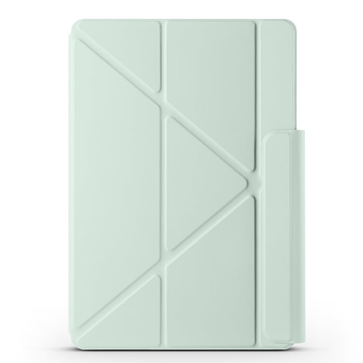 For Huawei MatePad 11.5 / 11.5S Fixed Buckle Magnetic Deformation Leather Tablet Case(Baby Green)