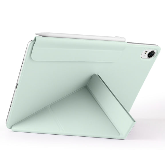 For Huawei MatePad 11.5 / 11.5S Fixed Buckle Magnetic Deformation Leather Tablet Case(Baby Green)