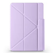 For Huawei MatePad 11.5 / 11.5S Fixed Buckle Magnetic Deformation Leather Tablet Case(Purple)
