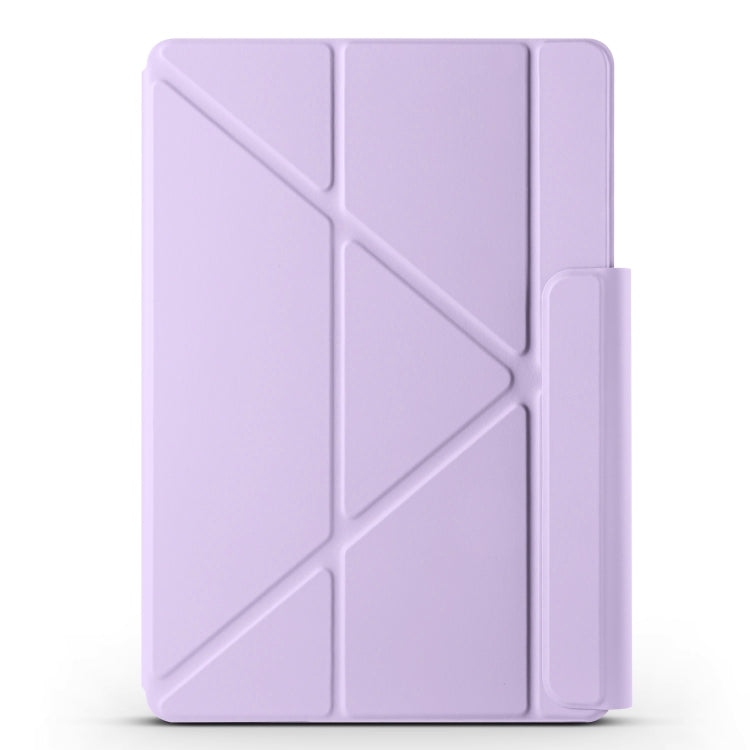 For Huawei MatePad 11.5 / 11.5S Fixed Buckle Magnetic Deformation Leather Tablet Case(Purple)