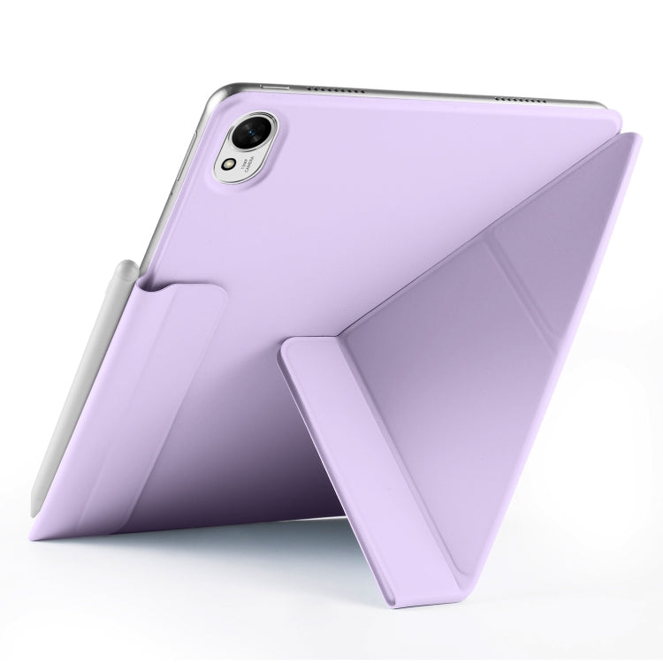 For Huawei MatePad 11.5 / 11.5S Fixed Buckle Magnetic Deformation Leather Tablet Case(Purple)