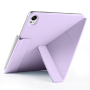 For Huawei MatePad 11.5 / 11.5S Fixed Buckle Magnetic Deformation Leather Tablet Case(Purple)