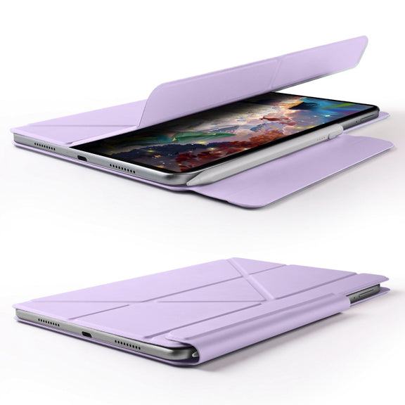 For Huawei MatePad 11.5 / 11.5S Fixed Buckle Magnetic Deformation Leather Tablet Case(Purple)