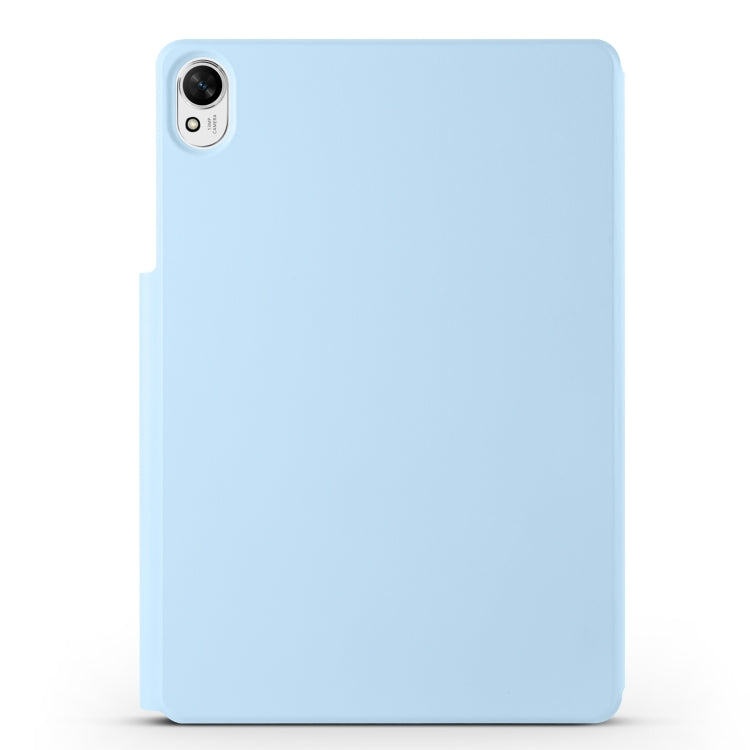 For Huawei MatePad Air 11.5 2023 Fixed Buckle Magnetic Deformation Leather Tablet Case(Ice Blue)