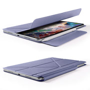 For Huawei MatePad Air 11.5 2023 Fixed Buckle Magnetic Deformation Leather Tablet Case(Lavender Purple)