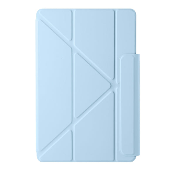 For Huawei MatePad 11 2021 Fixed Buckle Magnetic Deformation Leather Tablet Case(Ice Blue)
