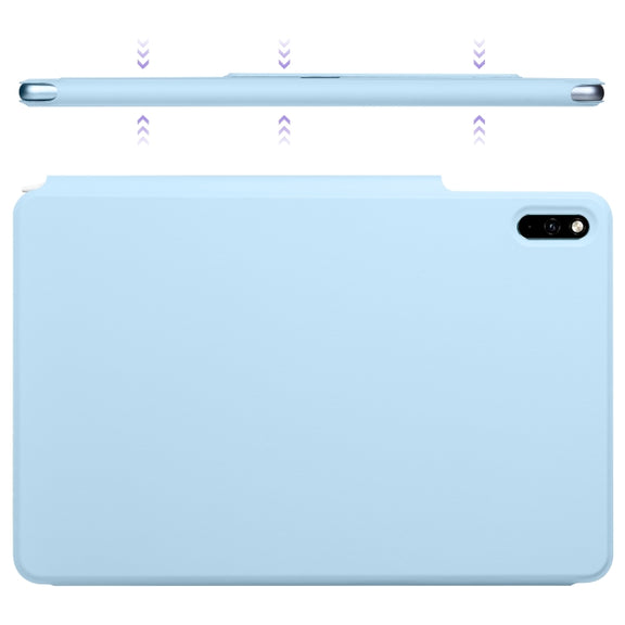 For Huawei MatePad 11 2021 Fixed Buckle Magnetic Deformation Leather Tablet Case(Ice Blue)