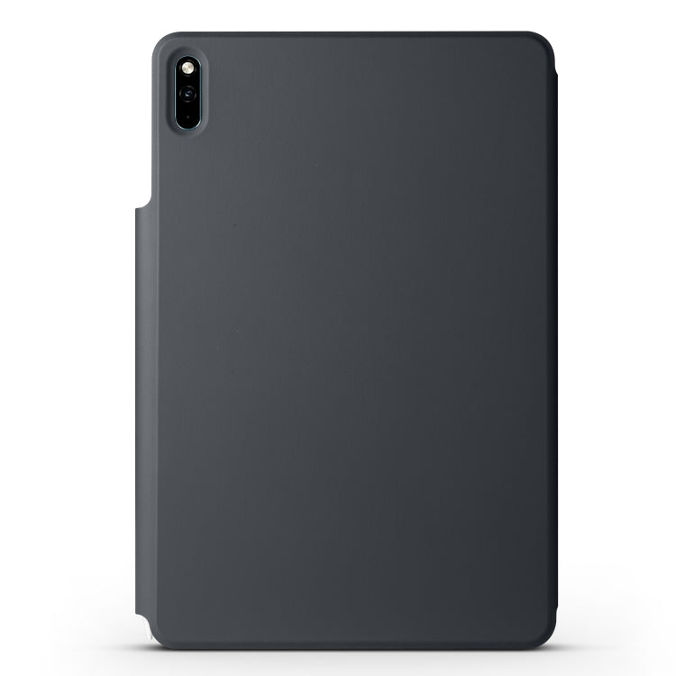 For Huawei MatePad 11 2021 Fixed Buckle Magnetic Deformation Leather Tablet Case(Black)