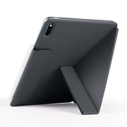 For Huawei MatePad 11 2021 Fixed Buckle Magnetic Deformation Leather Tablet Case(Black)