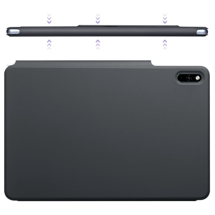 For Huawei MatePad 11 2021 Fixed Buckle Magnetic Deformation Leather Tablet Case(Black)