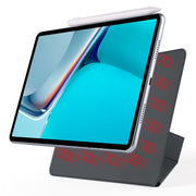 For Huawei MatePad 11 2021 Fixed Buckle Magnetic Deformation Leather Tablet Case(Black)