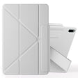 For Huawei MatePad 11 2021 Fixed Buckle Magnetic Deformation Leather Tablet Case(Grey) - free shipping - PMC TechLife - Order now!