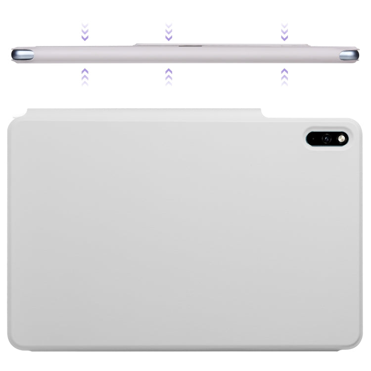 For Huawei MatePad 11 2021 Fixed Buckle Magnetic Deformation Leather Tablet Case(Grey)